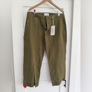 Frame Women Le Tomboy Olive Trousers